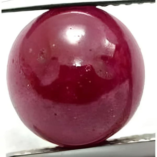 Rubis naturel taille ronde cabochon 9 mm 4.00 carats