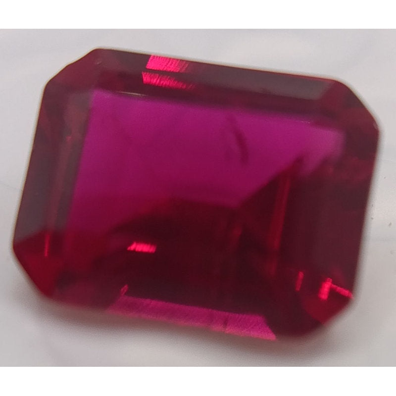Rubis verneuil taille octogonale de 7x5 mm à 18x13 mm