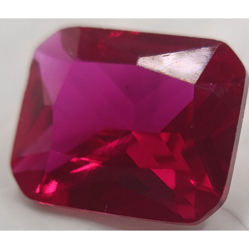 Rubis verneuil taille octogonale de 7x5 mm à 18x13 mm - 10x8 mm
