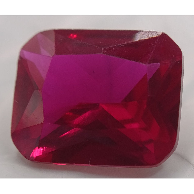 Rubis verneuil taille octogonale de 7x5 mm à 18x13 mm