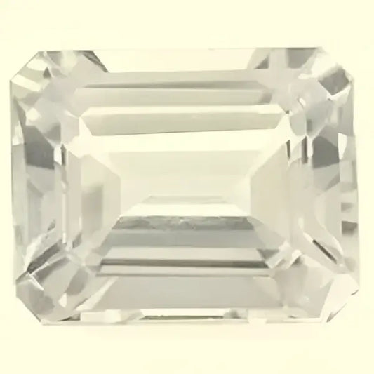 Topaze blanche naturelle octogonale 12x10 mm 6.80 carats