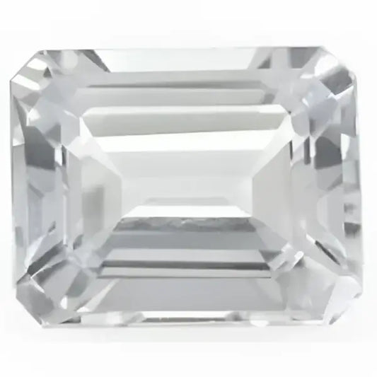 Topaze blanche octogonale 11x9 mm 4.35 carats