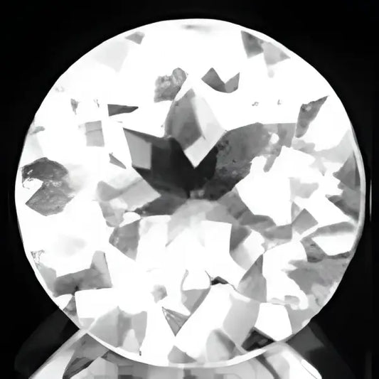 Topaze blanche ronde a facettes 8 mm 2.25 carats