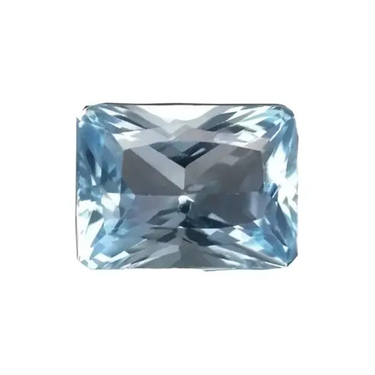 Topaze bleue octogonale 14x10 
