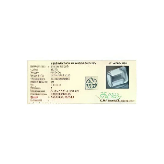 Topaze bleu ciel octogonale 25.10x17.97x11.58 mm 53.05 carats avec certificat