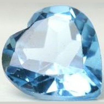 topaze bleu suisse coeur a facettes 8 mm 2.00 carats
