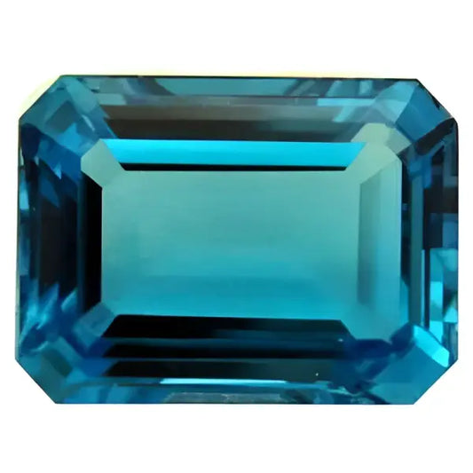 Topaze bleu suisse octogonale 20x15 mm 26.00 carats