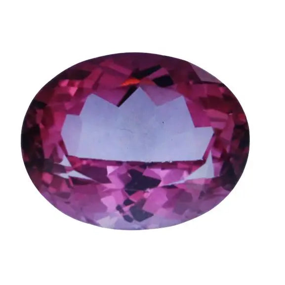 topaze rose ovale 11x9 mm