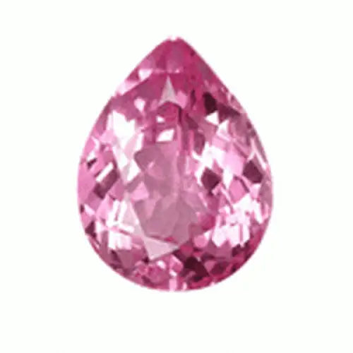 Topaze rose poire a facettes 9x6 mm 1.50 carats