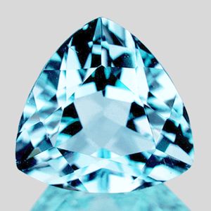 Topaze bleue trillion 6 mm