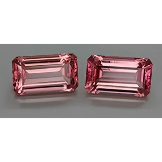 Tourmaline rose ou rubellite octogonale 5x3 mm 0.32 carat
