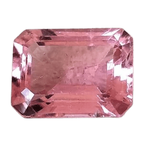 Tourmaline rose ou rubellite octogonale 6x4 mm 0.55 carat