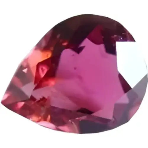 Tourmaline rose ou rubellite poire a facettes 8x6 mm 0.90 carat