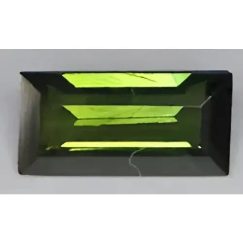 Tourmaline verte baguette 6x3 mm 0.34 carat