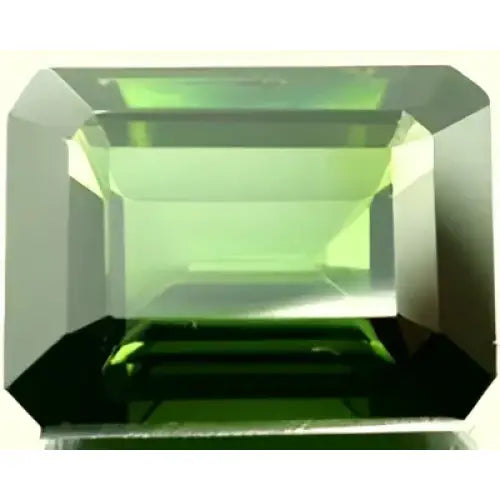 Tourmaline verte octogonale 6x4 mm 0.60 carat