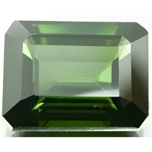 Tourmaline verte octogonale 7x5 mm 1.15 carats