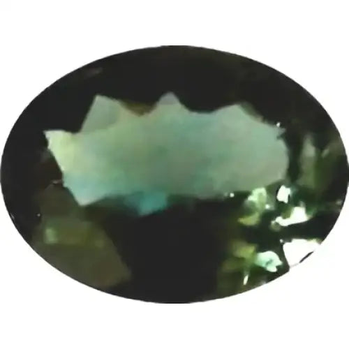Tourmaline verte ovale a facettes 8x6mm 1.15 carats