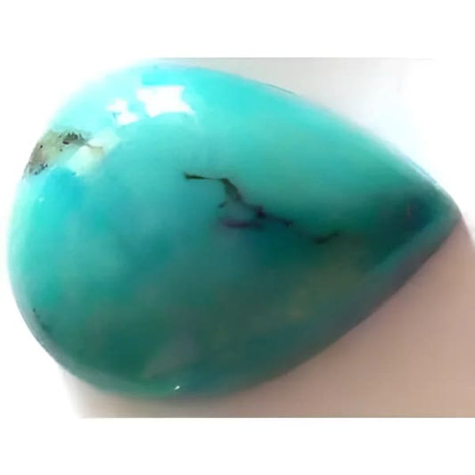 Turquoise naturelle taille poire cabochon 16x12 mm 6.50 carats