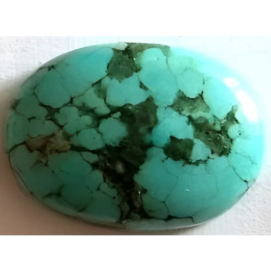 Turquoise taille ovale cabochon 14x10 mm 4.60 carats