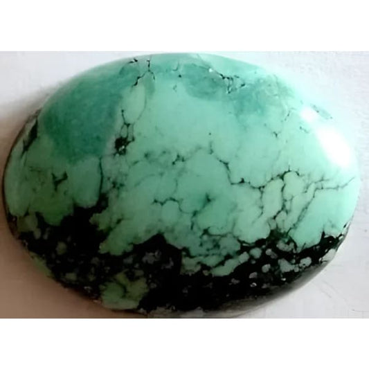 Turquoise taille ovale cabochon 16x12 mm 6.40 carats