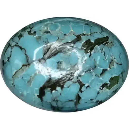 Turquoise taille ovale cabochon 18x13 mm 11.00 carats