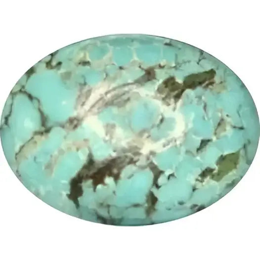 Turquoise taille ovale cabochon 22x16 mm 13.00 carats