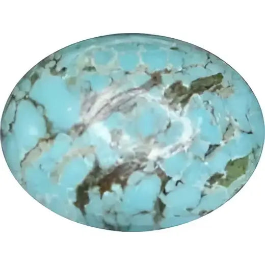 Turquoise taille ovale cabochon 25x18 mm 16.00 carats