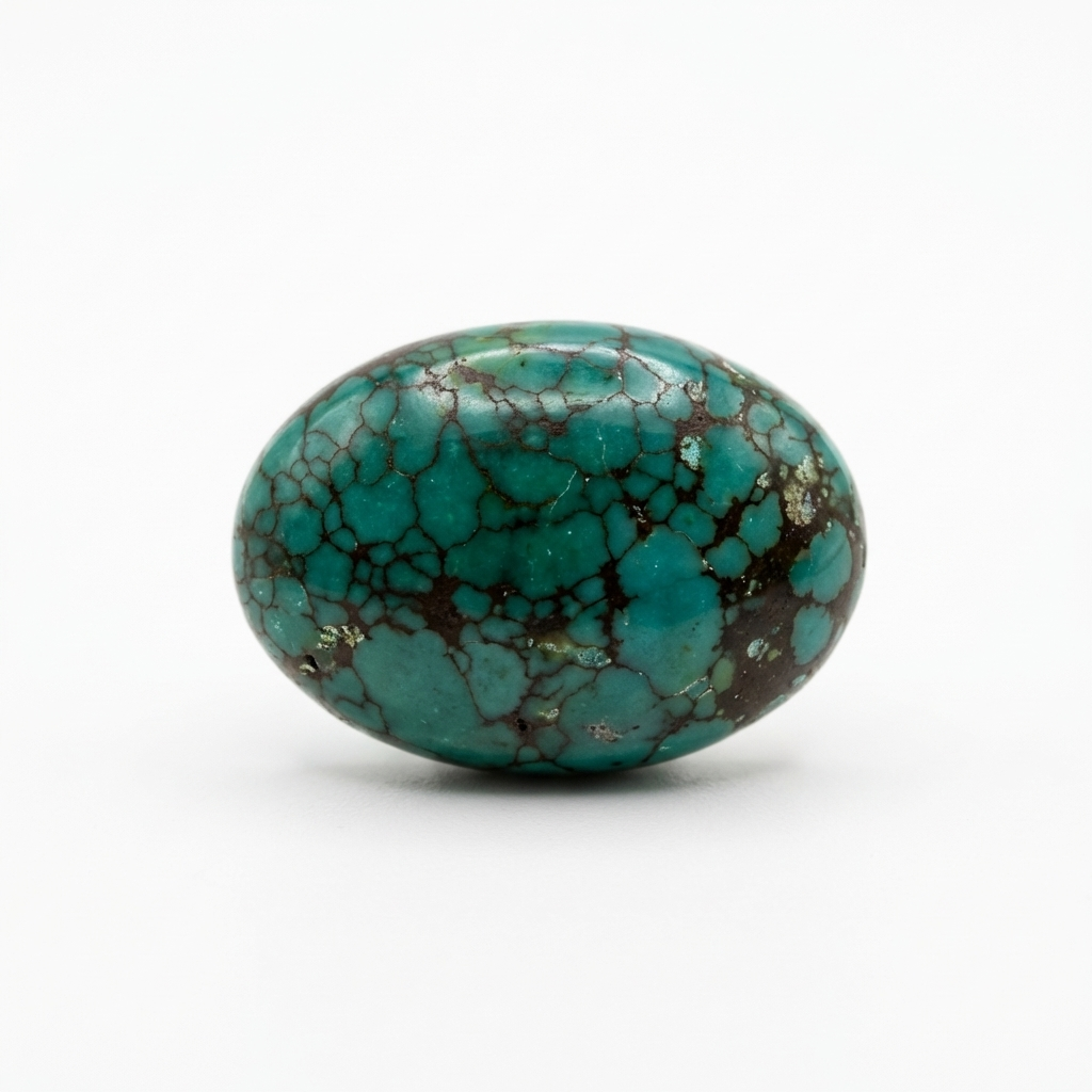 Turquoise taille ovale cabochon 25x18 mm 16.00 carats