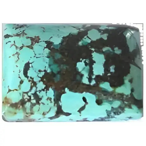Turquoise taille rectangle cabochon 16x12 mm 7.80 carats
