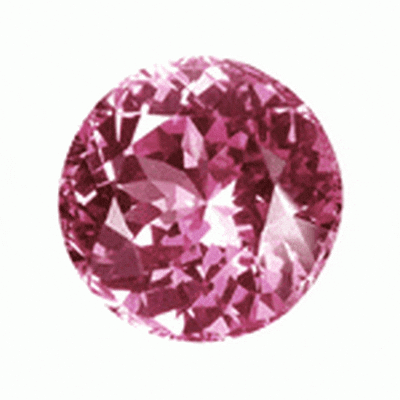 Topaze rose ronde a facettes 5 mm 0.61 carat